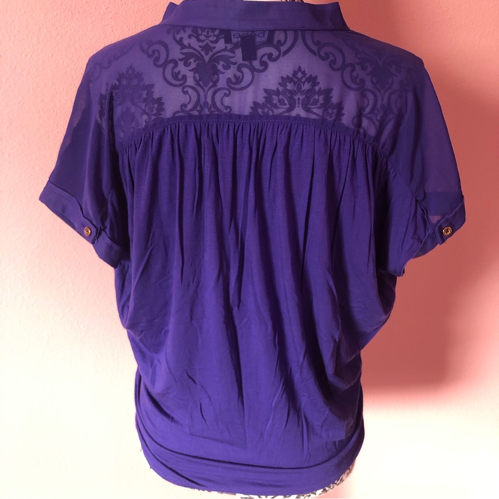 Bebe Button Up Blouse/ Top - Picture 2 of 3